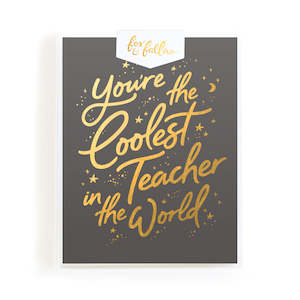 Coolest Teacher Bohemia Greeting Card Boxed Set