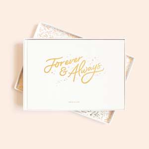 Bohemia: Forever & Always Prompted Wedding Guest Book Boxed