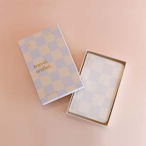 Travel: Powder Check Travel Wallet - SECONDS