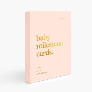 Baby Milestone Cards: Baby Milestone Cards - Cream - SECONDS