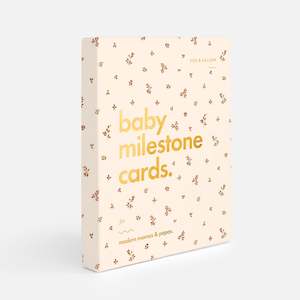 Baby Milestone Cards: Baby Milestone Cards Broderie