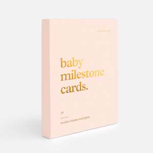 Baby Milestone Cards: Baby Milestone Cards - Cream