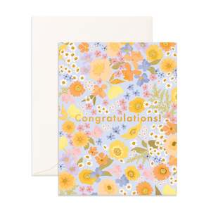 Congratulations Floralscape Greeting Card - PRE-ORDER (ARRIVING MARCH)