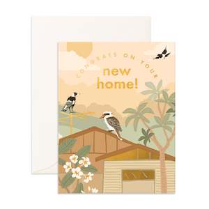 Housewarming: New Home Suburbs Greeting Card