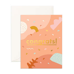 Housewarming: Congrats Abstract Greeting Card