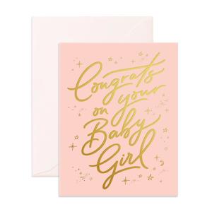 Housewarming: Congrats Baby Girl Greeting Card