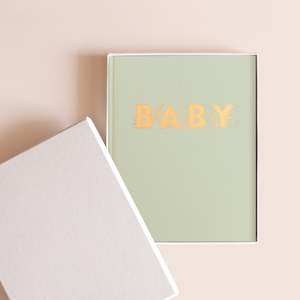 The Sarah Pickersgill Brown Edit: Baby Book Pistachio Boxed - PRE-ORDER (ARRIVING LATE JAN 2025)