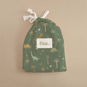 Under 50: Dinos Organic Fitted Bassinet Sheet/Change Pad Cover