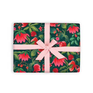 Nothingover25: Poison Ivy Gift Wrap Flat Sheet - 12 Sheet Pack