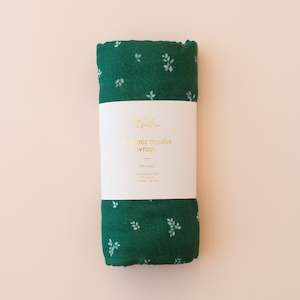 Blankets Swaddles: Spruce Organic Muslin Wrap Swaddle - PREORDER (LATE FEB)