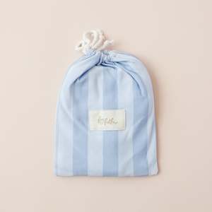 Under 50: Cloud Stripe Organic Fitted Bassinet Sheet/Change Pad Cover - PREORDER (LATE FEB)