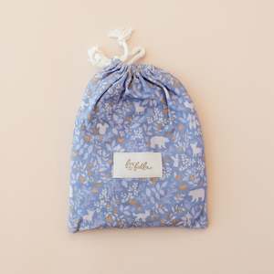 Under 50: Forest Friends Cornflower Organic Fitted Bassinet Sheet/Change Pad Cover - PREORDER (LATE FEB)