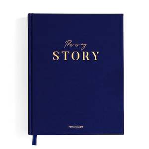 This Is My Story Memoir Journal Navy - SECONDS