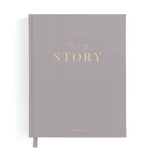 This Is My Story Memoir Journal Grey