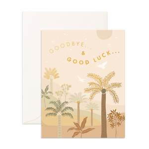 Graduation Cards: Goodbye Goodluck Palms Greeting Card