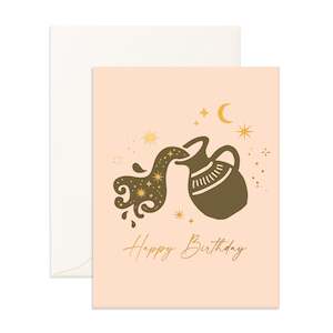 Zodiac: Aquarius Greeting Card