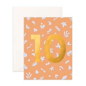 Number Cards: No. 10 Party Greeting Card