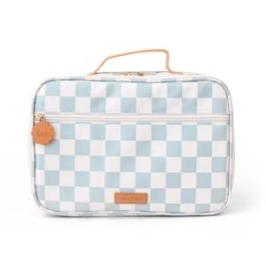 The Mateo Edit: Sage Check Large Lunch Bag - (PREORDER - 7 FEB)