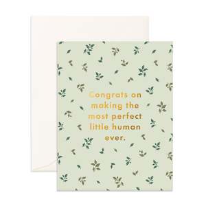 The Classic Baby Collection: Perfect Human Broderie Greeting Card