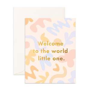 Helios: Welcome Little One Fresco Greeting Card- PRE-ORDER (ARRIVING LATE FEB)