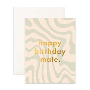 Sol: Birthday Mate Swirl Greeting Card
