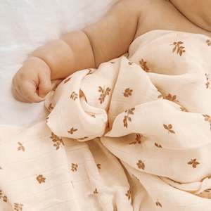 Still Life: Birch Organic Muslin Wrap Swaddle - SECONDS