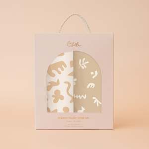 Blankets Swaddles: Helios / Fresco Organic Muslin Wrap Set