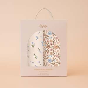 Forget-Me-Not / Broderie Organic Muslin Wrap Set