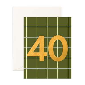 Gifts: No. 40 Khaki Plaid Greeting Card