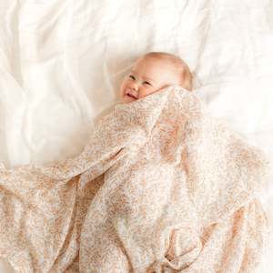 Bohemia: Golden Vines Organic Muslin Wrap Swaddle - (PRE-ORDER - ARRIVING MAY)