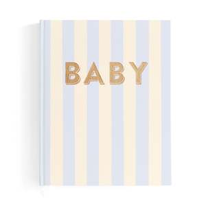 Under 75: Baby Book Cloud Stripe - SECONDS