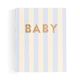 Baby Book Cloud Stripe - SECONDS