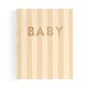 Baby Book Coffee Stripe - SECONDS