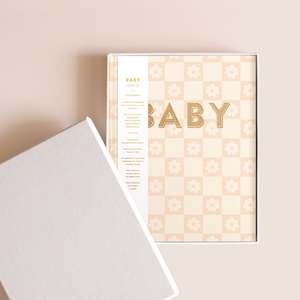 Baby Book Daisy Grid Boxed - PRE-ORDER (MID APRIL)