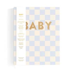 Baby Book Blue Check - SECONDS