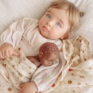 Still Life: Sacred Amulets Organic Muslin Wrap Swaddle - SECONDS