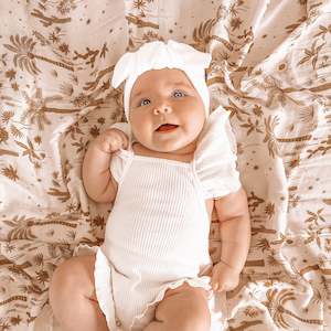 Desert Palms Organic Muslin Wrap Swaddle - SECONDS