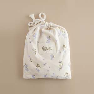 Gifts: Forget-Me-Not Organic Fitted Bassinet Sheet/Change Pad Cover - PRE-ORDER (ARRIVING NOVEMBER)