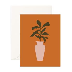 Still Life Fiddle Leaf Greeting Card - LAST CHANCE