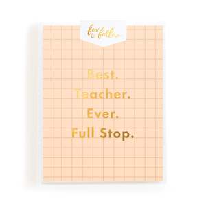 Best Teacher Full Stop Greeting Card Boxed Set - PRE-ORDER (JULY)