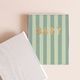 Baby Book Sage Stripe Boxed - 3rd Edition