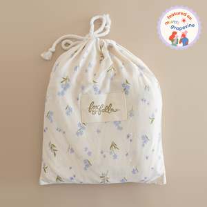 Forget-Me-Not Organic Fitted Cot Sheet - SECONDS