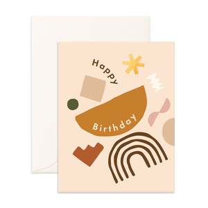 Birthday Shape Disco Greeting Card - LAST CHANCE