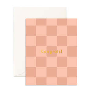 Housewarming: Congrats Rose Check Greeting Card