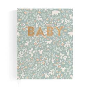 The Mateo Edit: Baby Book Forest Friends Sage - SECONDS