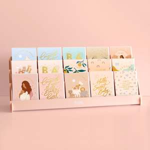Displays: Baby Long Card Display Special - 5x3 - FULLY STOCKED - *MADE TO ORDER - PLEASE ALLOW 3-4 DAYS*
