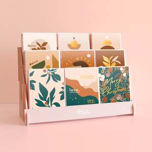 Boho Christmas Card Display Special - 3x3 - FULLY STOCKED - *MADE TO ORDER - PLE&hellip;