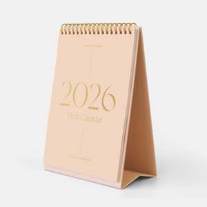 2026 Minimal Desk Calendar - SECONDS