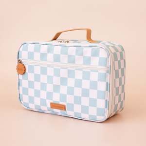 Sage Check Large Lunch Bag - SECONDS