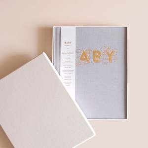 Baby Book Grey Boxed - PRE-ORDER (JUNE)